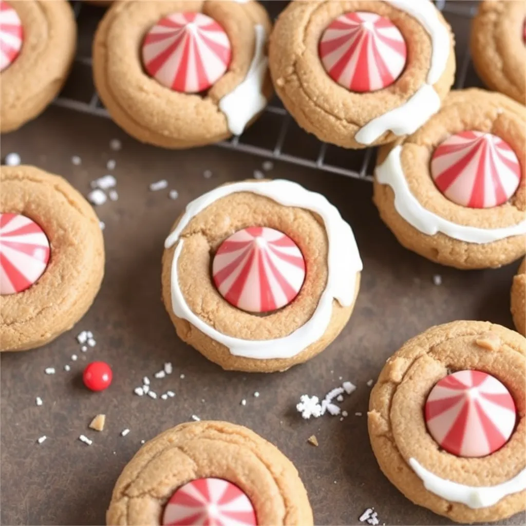 Easy Gingerbread Kiss Cookies