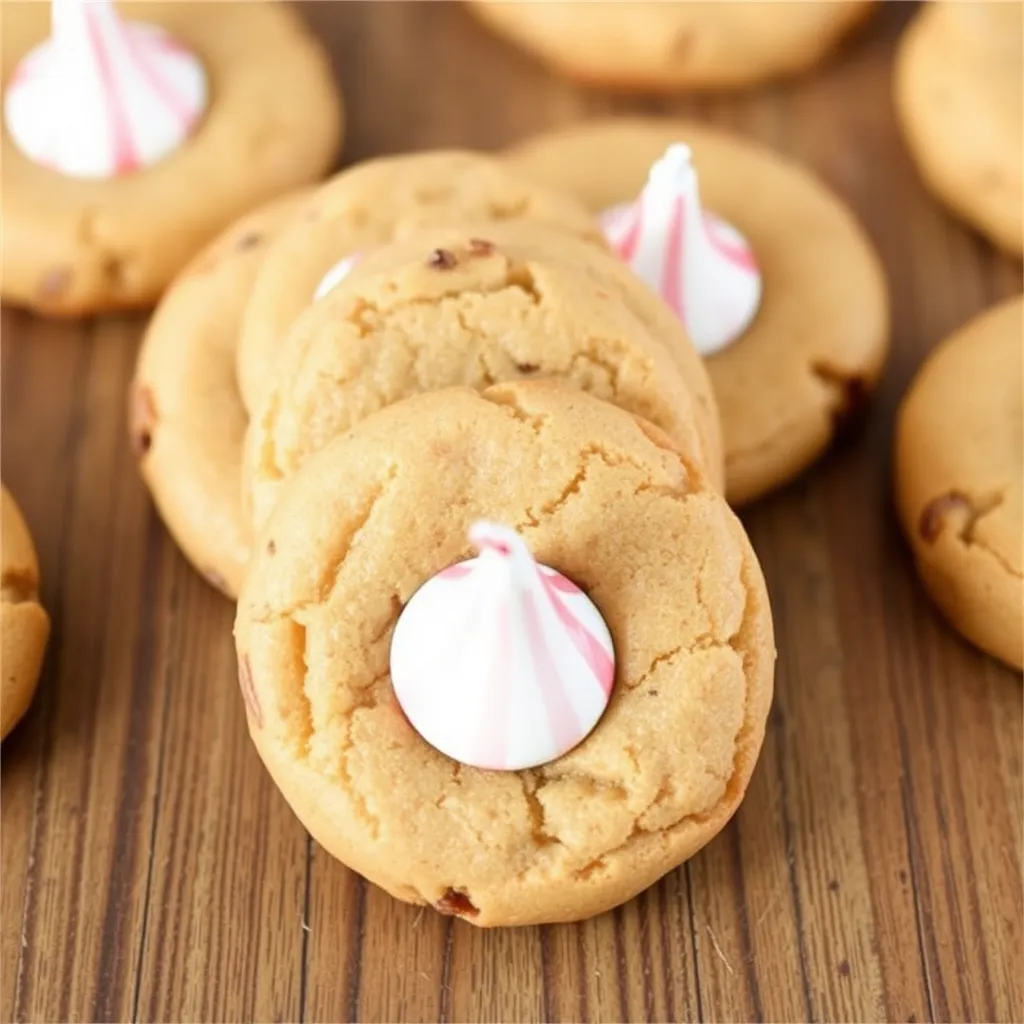 Easy Gingerbread Kiss Cookies