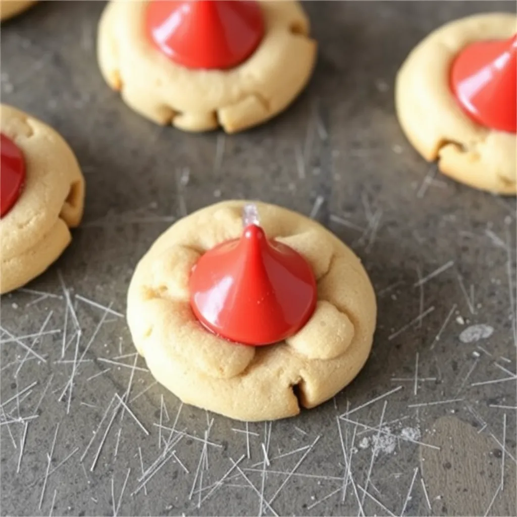 Easy Gingerbread Kiss Cookies