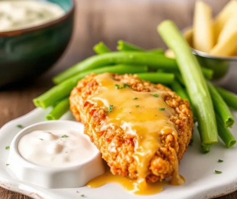 Cheesy Parmesan Oven Fried Chicken