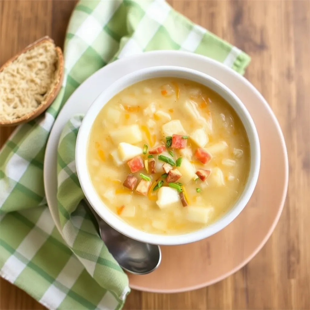 Delicious Cheesy Crockpot Potato Soup Recipe