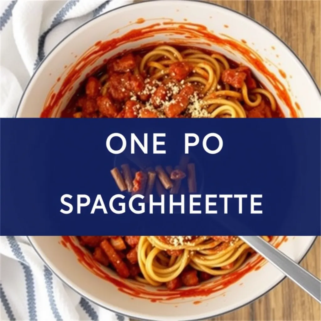 One-Pot Spaghetti Bolognese