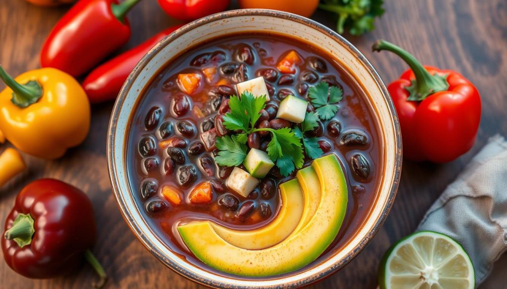 spicy black bean soup