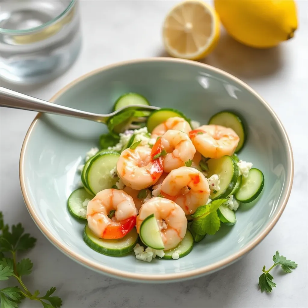 Creamy Cucumber Shrimp Salad